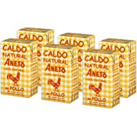 Aneto 100% Natural - Caldo de Pollo - caja de 6 unidades de 1 litro